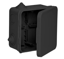 Коробка расп. КМ41256 100х100х50мм о/к IP54 8 вв. черная   UKO31-100-100-050-K02-54  IEK