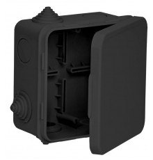 Коробка расп. КМ41256 100х100х50мм о/к IP54 8 вв. черная   UKO31-100-100-050-K02-54  IEK