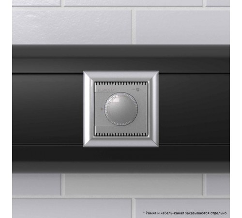 Термостат модульный для теплых полов, "Avanti", "Закаленная сталь", 2 модуля  4404162  DKC