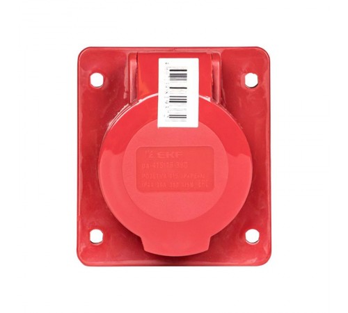 Розетка стационарная внутренняя 415 3Р+РЕ+N 16А 380В IP44 EKF PROxima  ps-415-16-380  EKF