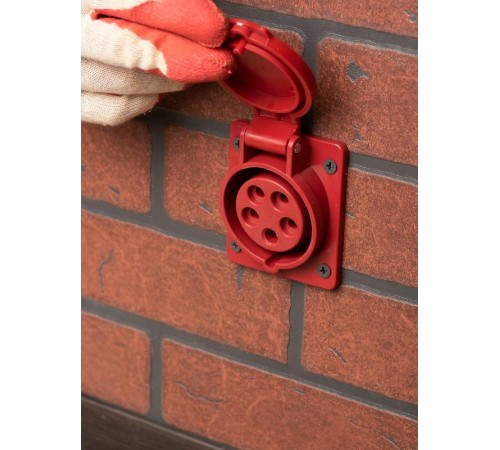 Розетка стационарная внутренняя 415 3Р+РЕ+N 16А 380В IP44 EKF PROxima  ps-415-16-380  EKF