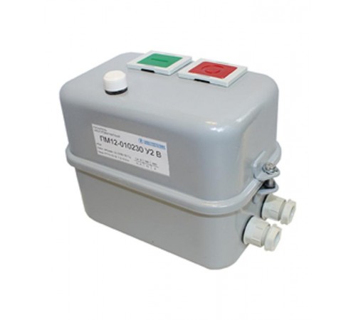 ПМ12-010230 У2 В, 220В/50Гц,1з,10А,нереверсив. с реле РТТ5-10-1 7,0-10,0А IP54, сигналь. лампой,пускатель электромагнитный  ET000203  Электротехник