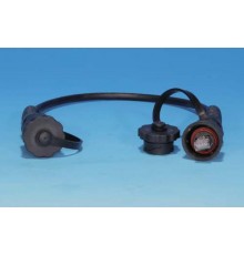 PC-IE-LPM-STP-RJ45-RJ45-C6-3M-BK Промышленный патч-корд F/UTP, экранированный, IP67, категория 6, с защитными крышками, 3 м, черн. 46976  Hyperline