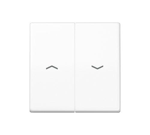 Клавиши для выключателя управления жалюзи; термопласт;белые  AS591-5PBFWW  Jung