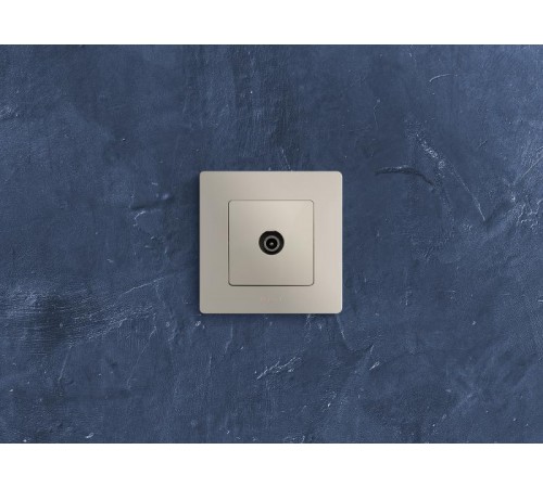 Etika Слоновая кость Розетка TV проходная, 15дБ  672363  Legrand