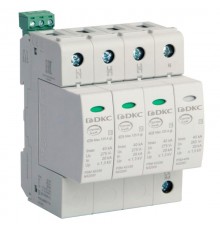 Ограничитель импульсных перенапряжений УЗИП, класс II, 4-полюсный, L1-L2-L3-N-P  NX2042  DKC