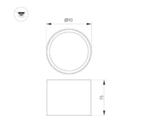 Светильник SP-BISCOTTO-R90-8W Warm3300-MIX (WH, 80 deg, 230V) (Arlight, IP54 Металл, 5 лет)  055006 Arlight                              