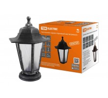 Светильник садово-парковый НТУ 06-60-001 шестигранник, напольный, пластик, расс.пластик, серебро  SQ0330-0797  TDM