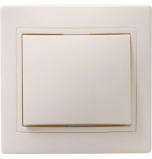 КВАРТА Кремовый Выключатель 1-клавишный 10А ВС10-1-0-ККм  EVK10-K33-10-DM  GENERICA