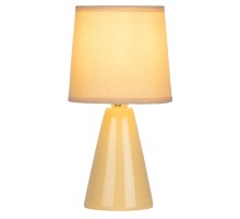 Настольная лампа Edith 7069-501 1 * Е14 40 Вт керамика желтая  Б0057265  Rivoli