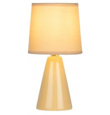 Настольная лампа Edith 7069-501 1 * Е14 40 Вт керамика желтая  Б0057265  Rivoli