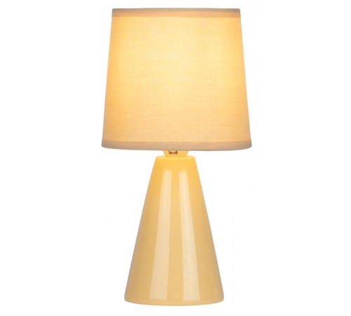 Настольная лампа Edith 7069-501 1 * Е14 40 Вт керамика желтая  Б0057265  Rivoli