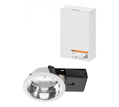 Светильник встраиваемый под лампу ЛВО 03 Downlight 2х20Вт КЛЛ Е27 IP20  SQ0342-0025  TDM