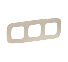 Valena ALLURE Тиснение бежевое Рамка 3-ая  754383  Legrand