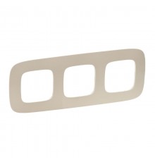 Valena ALLURE Тиснение бежевое Рамка 3-ая  754383  Legrand