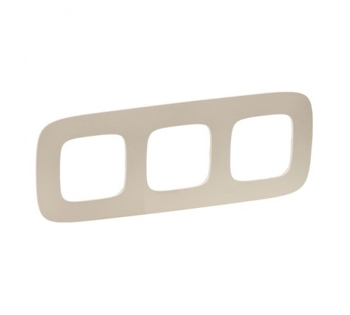 Valena ALLURE Тиснение бежевое Рамка 3-ая  754383  Legrand