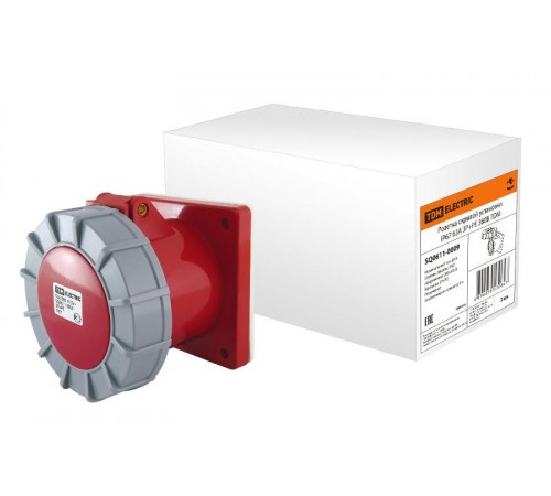Розетка скрытой установки IP67 63А 3Р+РЕ 380В   SQ0611-0009  TDM