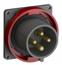 Вилка с прямым фланцем Easy&Safe 332EBU6W,32A,3P+E,IP67,6ч2CMA101279R1000 ABB