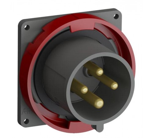 Вилка с прямым фланцем Easy&Safe 332EBU6W,32A,3P+E,IP67,6ч2CMA101279R1000 ABB