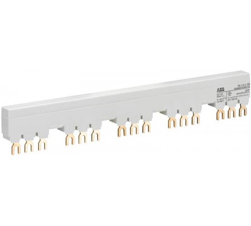Шинная разводка 3-фазн. PS1-4-0-100 до 100А для 4-х автоматов типа MS116, MS132 без доп. контактов  1SAM201916R1104  ABB