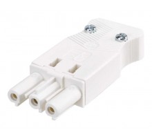 Simon Connect Коннектор "мама", 3-х проводный, на кабель, винтовое соединение, белый  CR0003-9  Simon