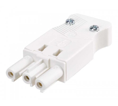 Simon Connect Коннектор "мама", 3-х проводный, на кабель, винтовое соединение, белый  CR0003-9  Simon