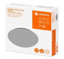 Светильник светодиодный ДПО-18Вт 4000K 1440Лм IP44 белый 350мм с датчиком LEDVANCE  4058075314955  LEDVANCE