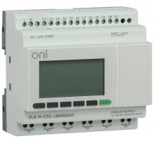 Микро ПЛК PLR-M. CPU DI12/DO06(R) 220В AC  PLR-M-CPU-18R00AAC  ONI