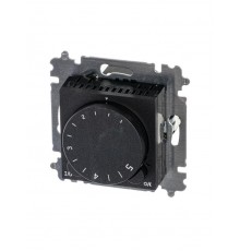 ABB Levit Антрацит / дымчатый чёрный Терморегулятор с поворотной ручкой 16А  3292H-A00003 63W  2CHH920003A6063  ABB