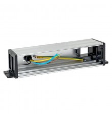 Встраиваемый настольный розеточный блок для крепления под столом, 10 модулей, C-Line, металлик  cl-vnbu-10-s  EKF