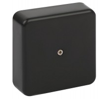 Распаячная коробка  BS-B-75-75-20 75х75х20мм без клеммы черная IP40 BS-B-75-75-20  Б0061803  ЭРА