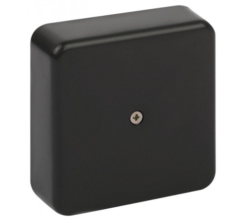 Распаячная коробка  BS-B-75-75-20 75х75х20мм без клеммы черная IP40 BS-B-75-75-20  Б0061803  ЭРА