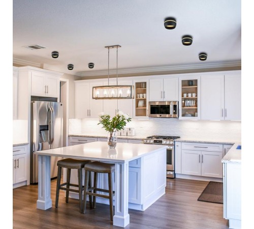 Светильник потолочный под лампу макс 12W, 230V, GX53, черный, HL356  41510  FERON