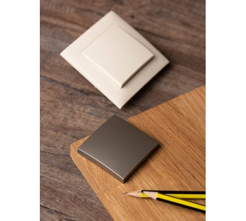 Валенсия лицевая панель выключателя 1-кл. 10А кашемир EKF PROxima   ESV10-L-021-40   EKF