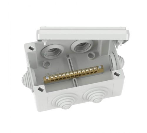 Коробка уравнивания потенциалов, 12 зажимов, 6 вводов д.25мм,120х80х50мм, IP55  NE3112  DKC