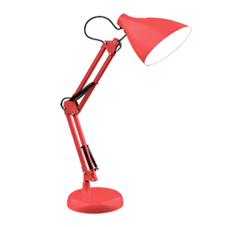 Светильник настольный GTL003 60W 220-240V E27 красный струбцина и основание 1/12  GT0034  Gauss