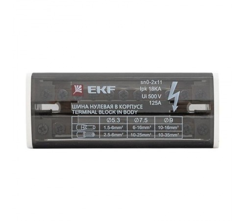 Шина нулевая в корпусе 2х11 EKF PROxima  sn0-2x11  EKF