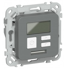 FLITE Термостат электронный с дисплеем 16А Т-ФлМА мокрый асфальт  FI-RT11-K80  IEK