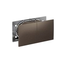 AtlasDesign Мокко Розетка 2-ая с заземлением, со шторками, с крышкой, 16А, (в сборе с рамкой)  ATN000628  SE