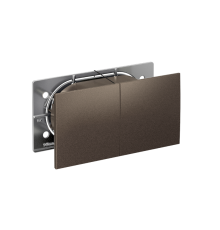 AtlasDesign Мокко Розетка 2-ая с заземлением, со шторками, с крышкой, 16А, (в сборе с рамкой)  ATN000628  SE