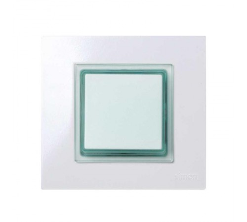 Simon 27 Клавиша декоративная сменная для выключателя (широкий модуль), S27 Play, прозрачный зеленый  2720010-111  Simon