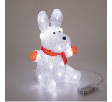 Акриловая светодиодная фигура Олененок в шарфе 20х17х30 см, 24 светодиода, батарейки 2хAA (не входят в комплект)  513-314  NEON-NIGHT