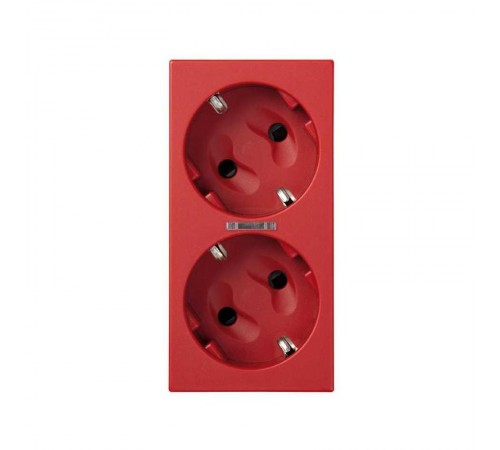 Simon CIMA 500 Накладка на 50002432-039, 50002472-039 с визором для LED индикатора, 50х100мм, 500CIMA, красный  50011841-037  Simon