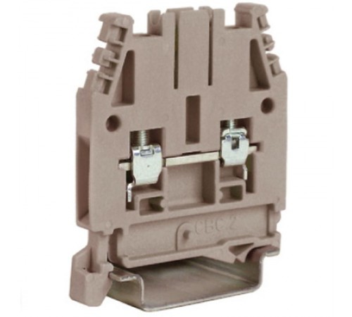 Зажим CBC.2GR. ПРОХОДНОЙ серый 2.5 кв.мм  ZCBC02GR  DKC