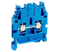ЗАЖИМ ПРОХОДНОЙ CBC.2(EХ)i. синий 2.5 кв.мм (замена на TUR-2.5-BU)  ZCBI02  DKC