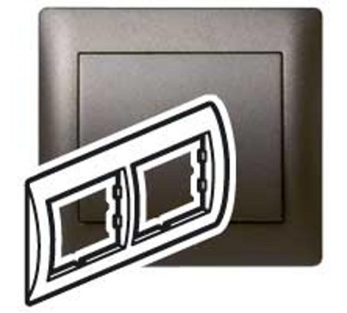 Galea Life Темная Бронза Рамка 2-я гориз  771202  Legrand