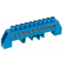 Шина N ноль в комбинированном DIN-изоляторе Стойка ШНИ-8х12-10-КС-С  YNN10-812-10DP-K07  IEK