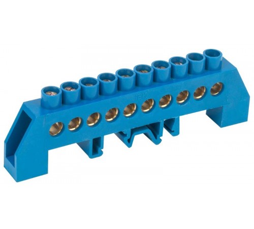 Шина N ноль в комбинированном DIN-изоляторе Стойка ШНИ-8х12-10-КС-С  YNN10-812-10DP-K07  IEK