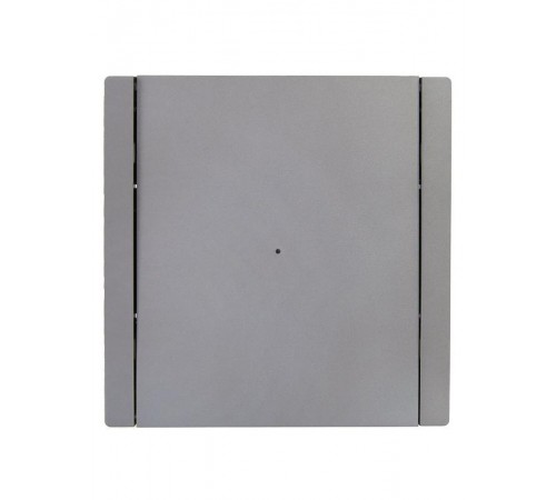 FORTE&PIANO Выключатель 1-клавишный проходной с индикацией 10А FP504 сталь  FP-V12-1-10-1-K46  IEK