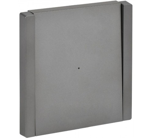 FORTE&PIANO Выключатель 1-клавишный с индикацией 10А FP502 сталь  FP-V10-1-10-1-K46  IEK